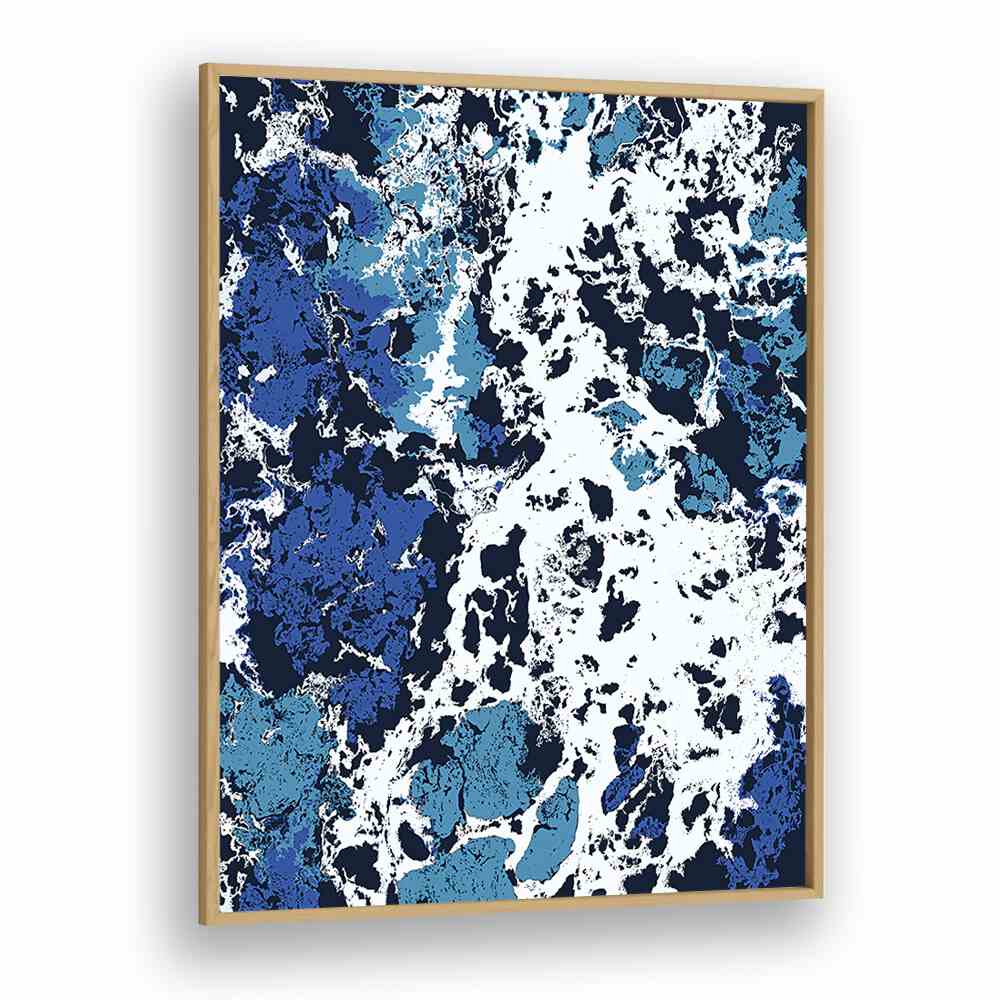 Liquid Patience By Uma Gokhale Art Prints in Oak Wood Plain Frame