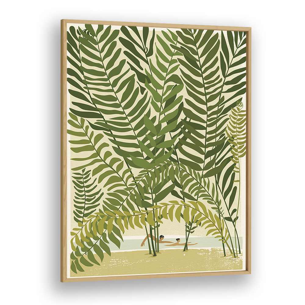 Live Unapologetically By Andi Bell Beach Prints in Oak Wood Plain Frame