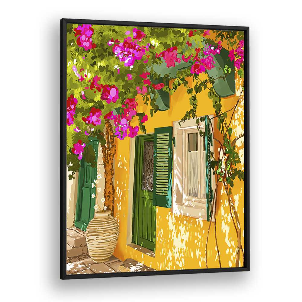 Living In The Sunshine By Uma Gokhale Animal Art Prints in Black Plain Frame