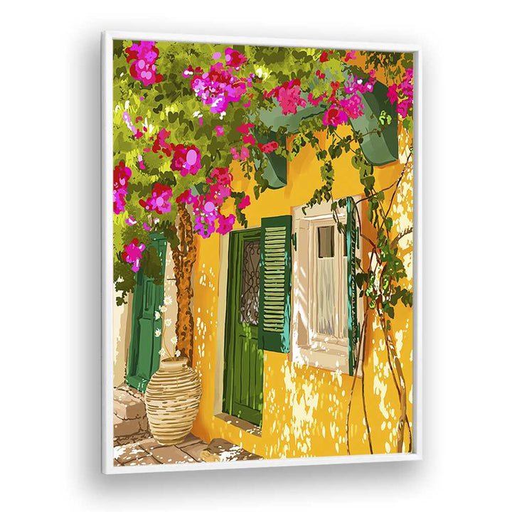 Living In The Sunshine By Uma Gokhale Animal Art Prints in White Plain Frame