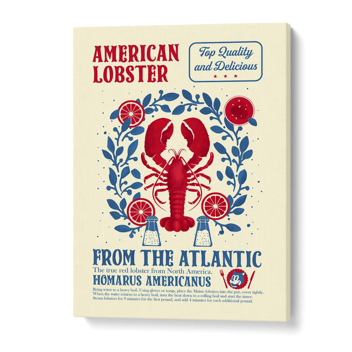 Lobster Kitchen Print by Studio Mandariini Kitchen Posters Kitchen Art Prints in Gallery Wrap