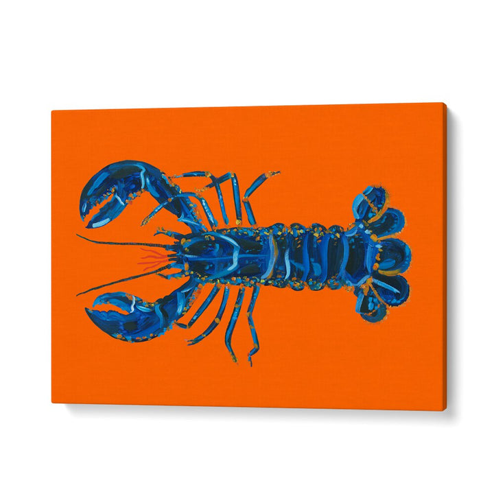 Lobster on Orange by Alice Straker Cafe Art Prints Cafe Posters in Gallery Wrap