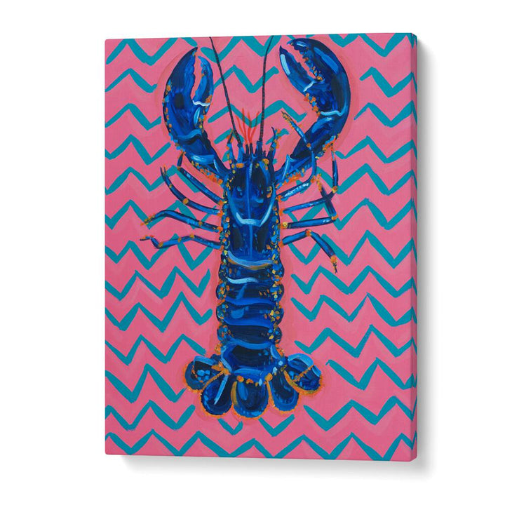 Lobster on Zigzag by Alice Straker Cafe Art Prints Cafe Posters in Gallery Wrap