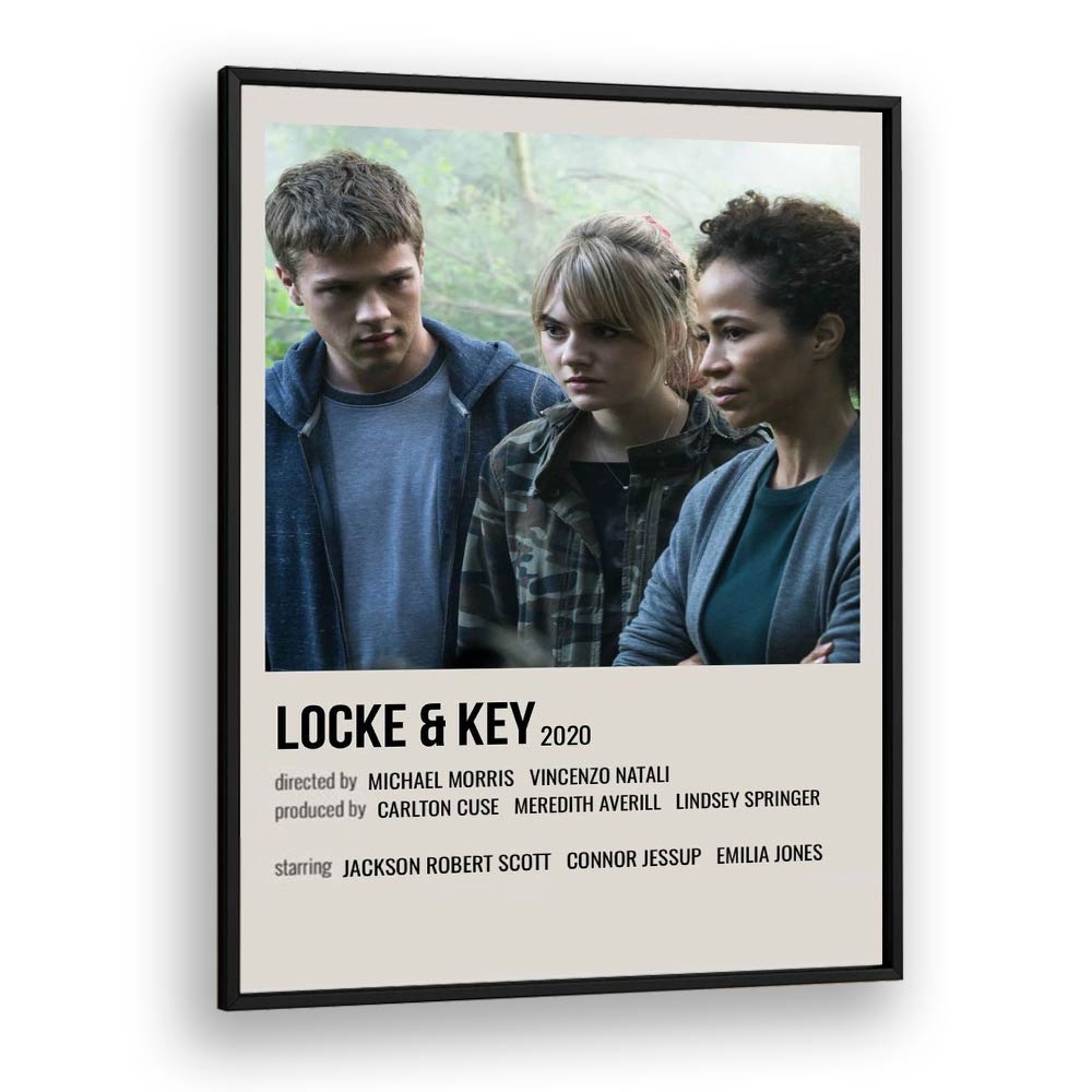 Locke Key 2020 I Movie Posters in Black Plain Frame