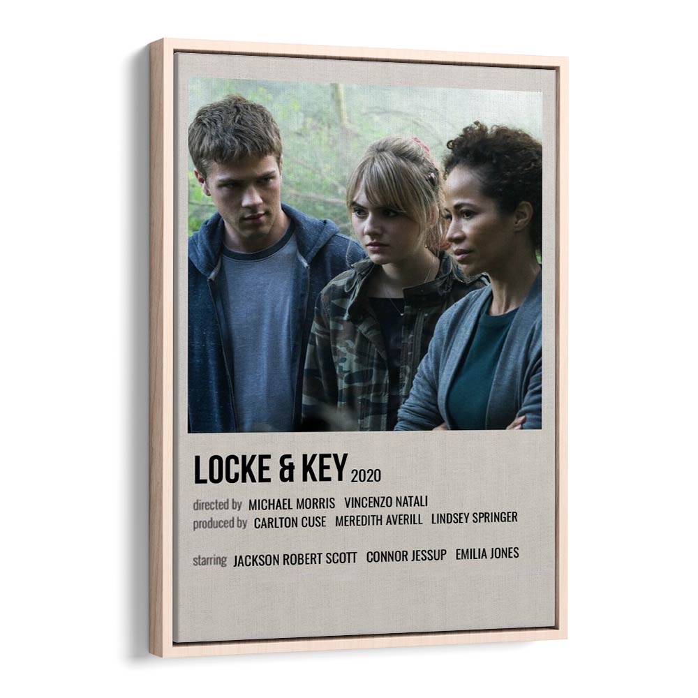 Locke Key 2020 I Movie Posters in Oak Wood Floater Frame
