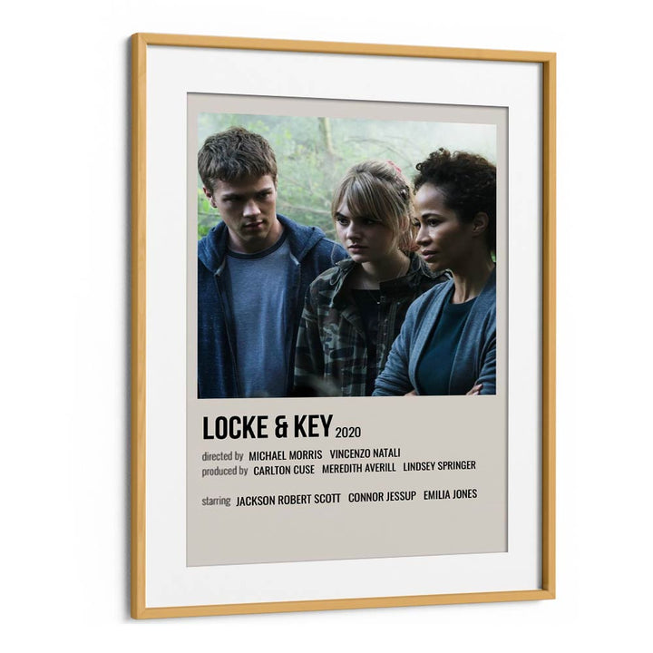 Locke Key 2020 I Movie Posters in Oak Wood Frame With Mount