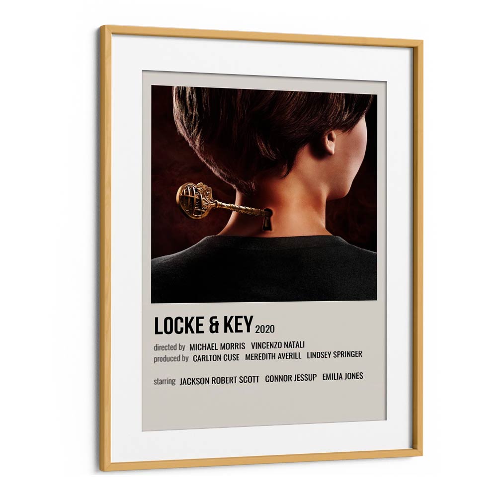 Locke Key 2020 Ii Movie Posters in Oak Wood Frame With Mount