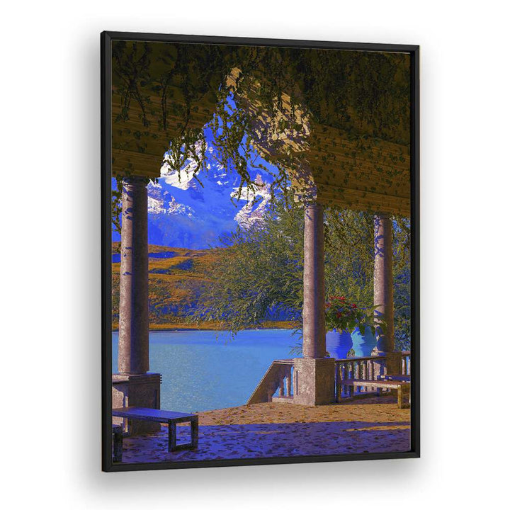 Lodge By Cosmo Zach Surreal Art Prints Surrealism in Black Plain Frame