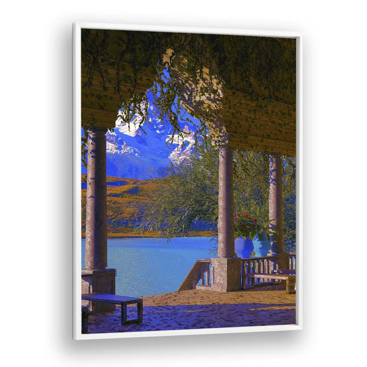 Lodge By Cosmo Zach Surreal Art Prints Surrealism in White Plain Frame