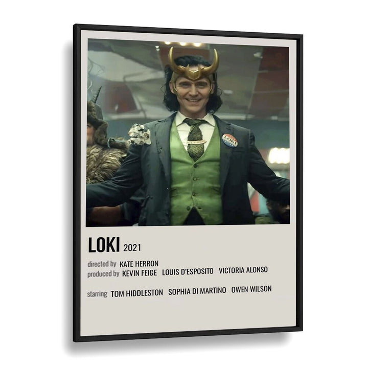 Loki Movie Posters in Black Plain Frame