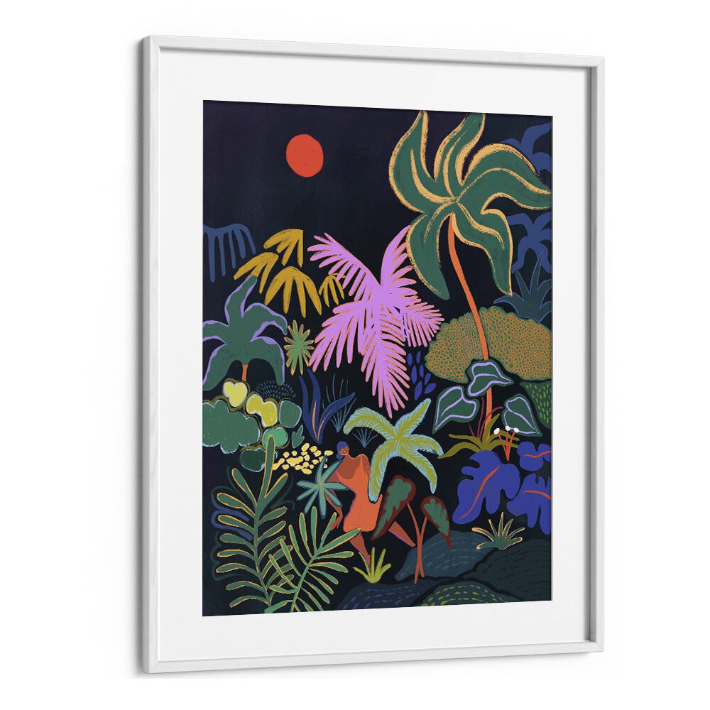 Lost II By Arty Guava Wall Art Prints in White Frame With Mount