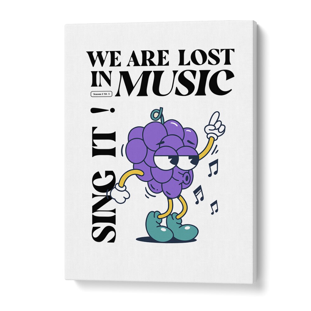 Lost in Music an Artistic Ode to Sonic Journeys Quotes and Typography Posters in Gallery Wrap