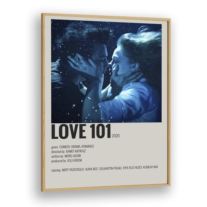 Love 101 Movie Posters in Oak Wood Plain Frame