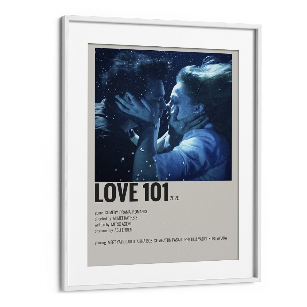 Love 101 Movie Posters in White Frame With Mount