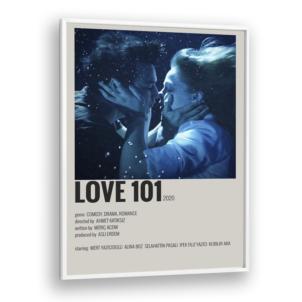 Love 101 Movie Posters in White Plain Frame