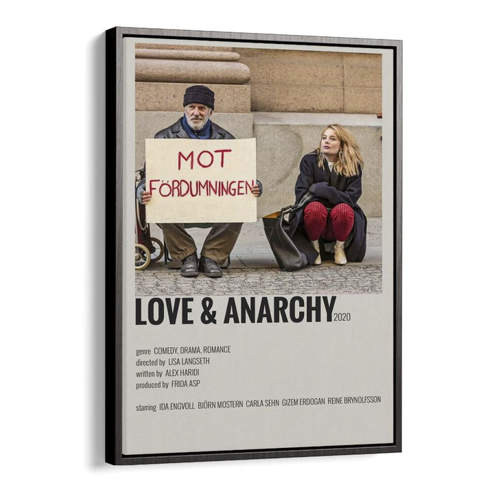 Love And Anarchy Movie Posters in Black Floater Frame