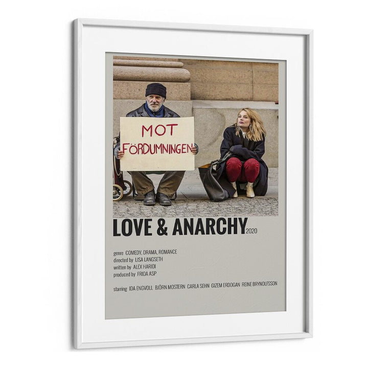 Love And Anarchy Movie Posters in White Frame With Mount