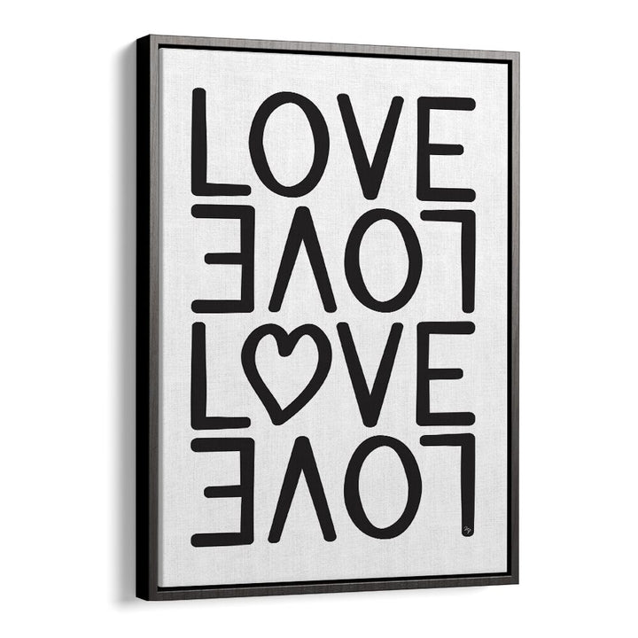 Love Love by Martina Fashion Paintings Fashion Posters in Black Floater Frame