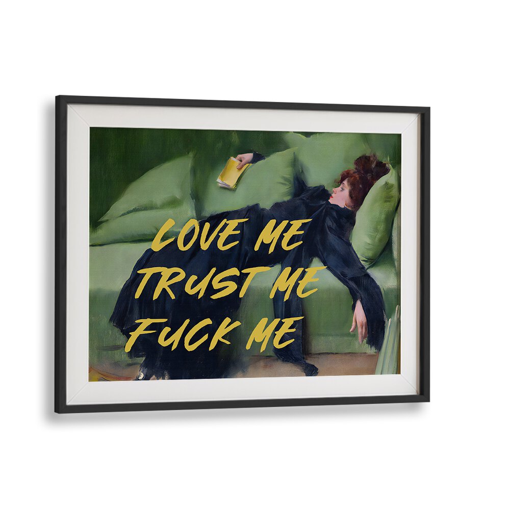 Love Me II by the Art Concept Altered Art Prints in Black Frame With Mount