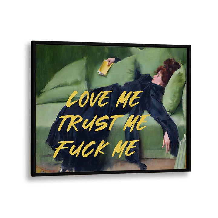 Love Me II by the Art Concept Altered Art Prints in Black Plain Frame