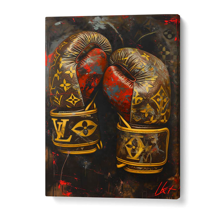 Lv Boxing Gloves Gaming Posters in Gallery Wrap