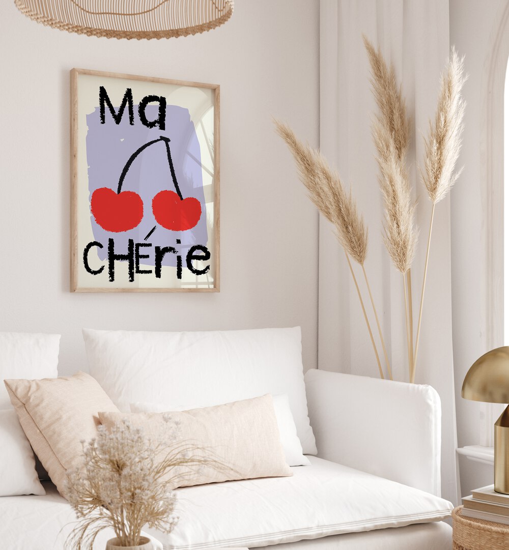 Ma Cherie Art Artwork in Gallery Wrap Artwork Placed on a wall In A Living Room 