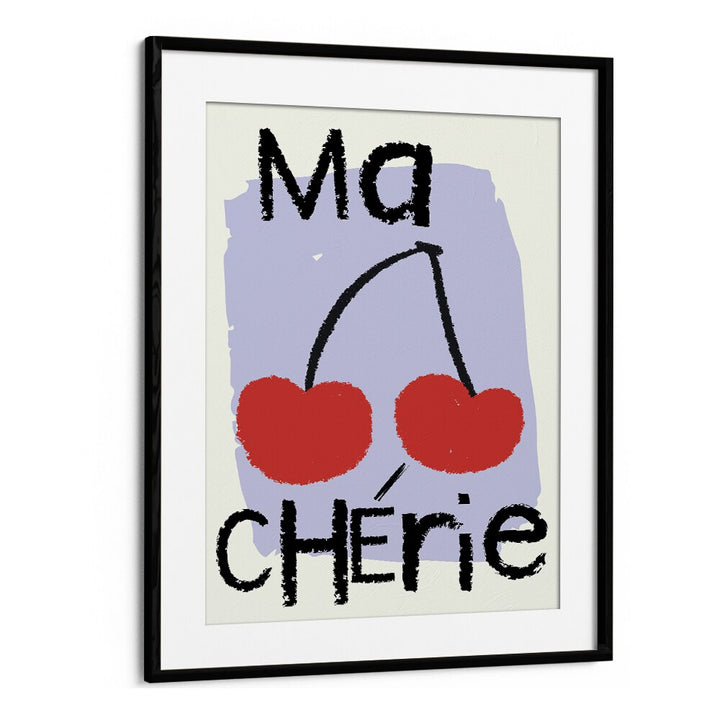 Ma Cherie Fashion Art Artwork in Black Frame With Mount
