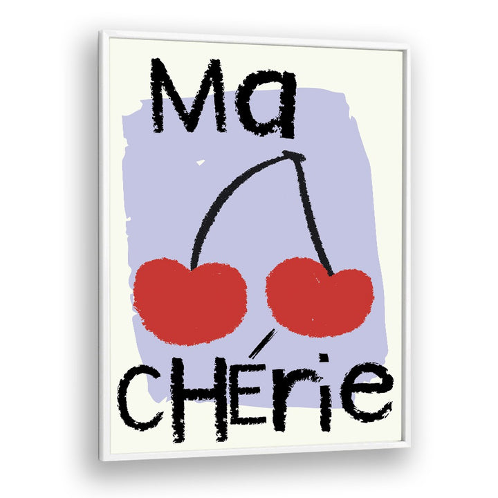 Ma Cherie Fashion art Artwork in White Plain Frame
