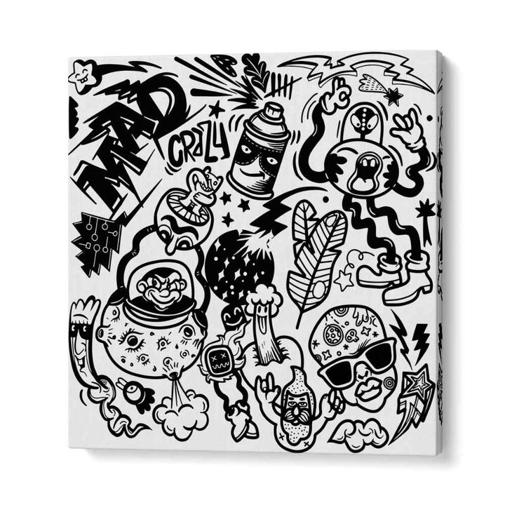 Madness Unboxed Doodle Art Artwork in Gallery Wrap