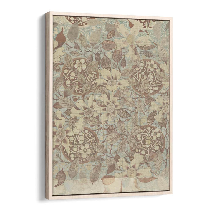 Magnolia BlossomBotanical Flower Paintings Artwork in Oak Wood Floater Frame