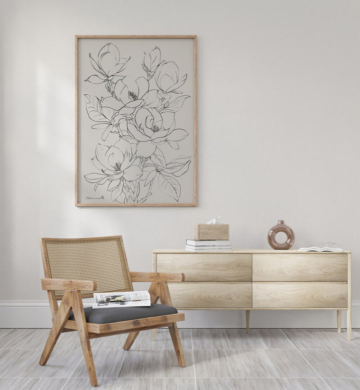 Stylish Magnolia Tree Floral Flower Paintings enhance home decor with elegance and natural beauty. Perfect for any room.