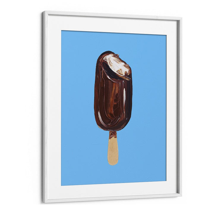 Magnum Ice Cream Bar & Cafe Artwork in White Frame With Mount