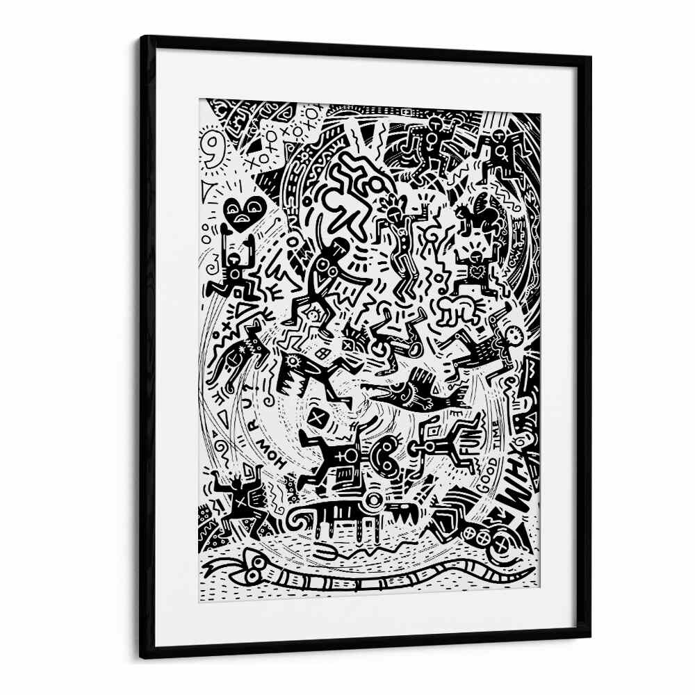 Mamba Comic Art Artwork in Black Frame With Mount