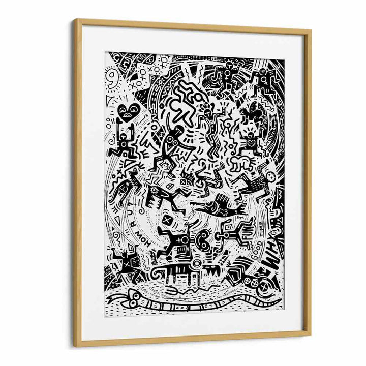 Mamba Comic Art Artwork in Oak Wood Frame With Mount