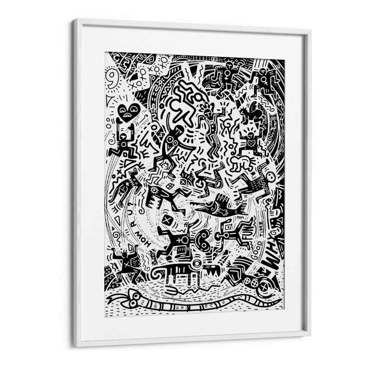 Mamba Comic Art Artwork in White Frame With Mount