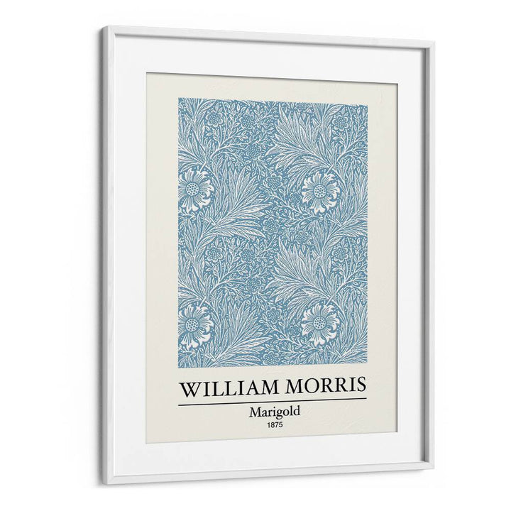 Marigold Elegance William Morris' Timeless Tapestry Of 1875 William Morris's art painting Artwork in White frame With Mount