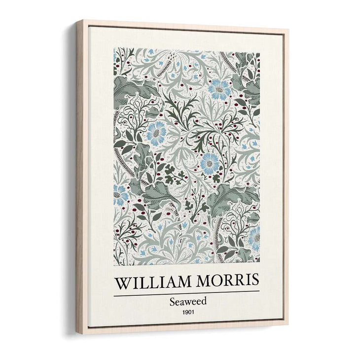 Marine Elegance William Morris' 'seaweed' (1901) William Morris's art painting Artwork in Oak Wood Floater Frame
