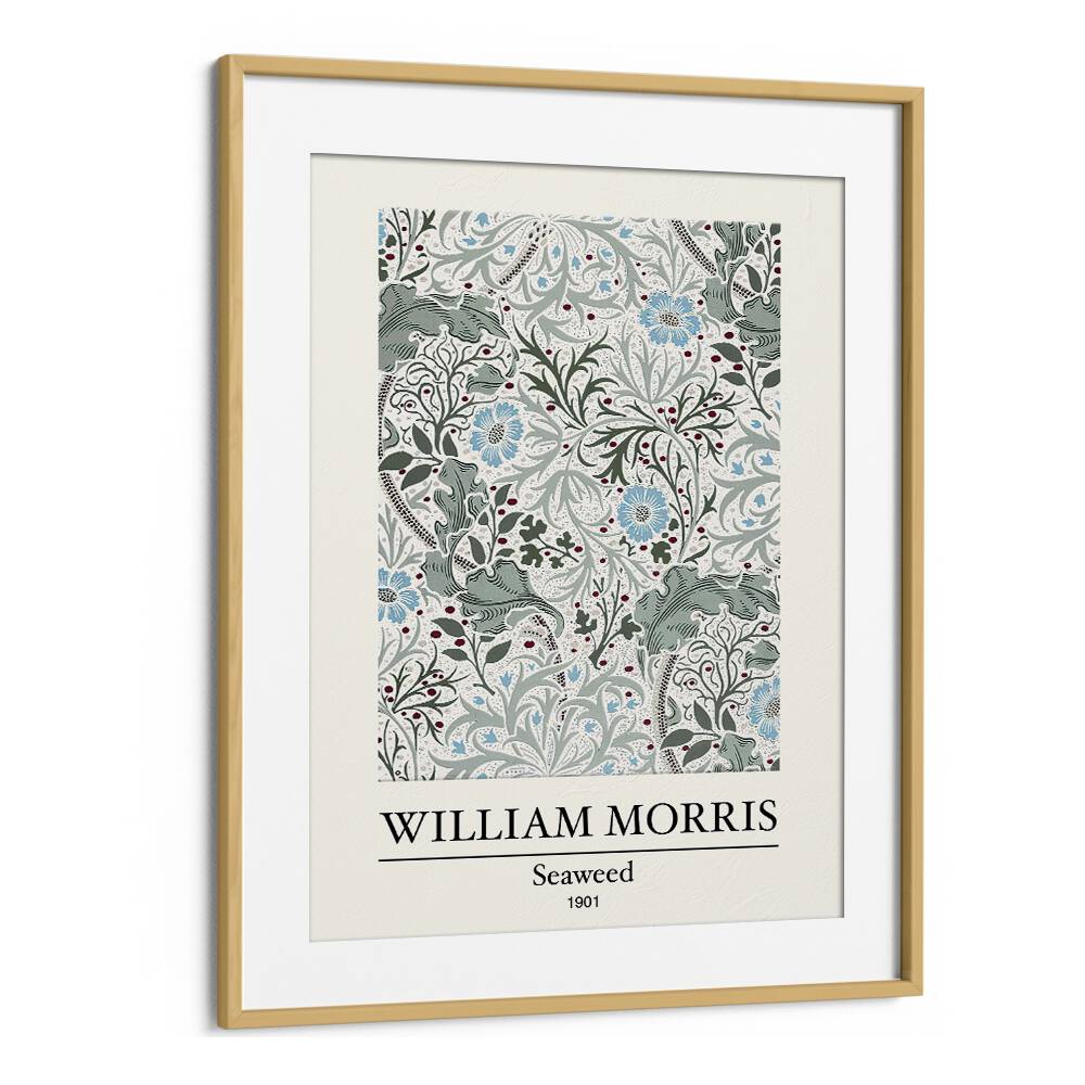 Marine Elegance William Morris' 'seaweed' (1901) William Morris's art painting Artwork in Oak Wood Frame With Mount