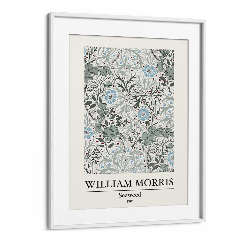 Marine Elegance William Morris' 'seaweed' (1901) William Morris's art painting Artwork in White frame With Mount