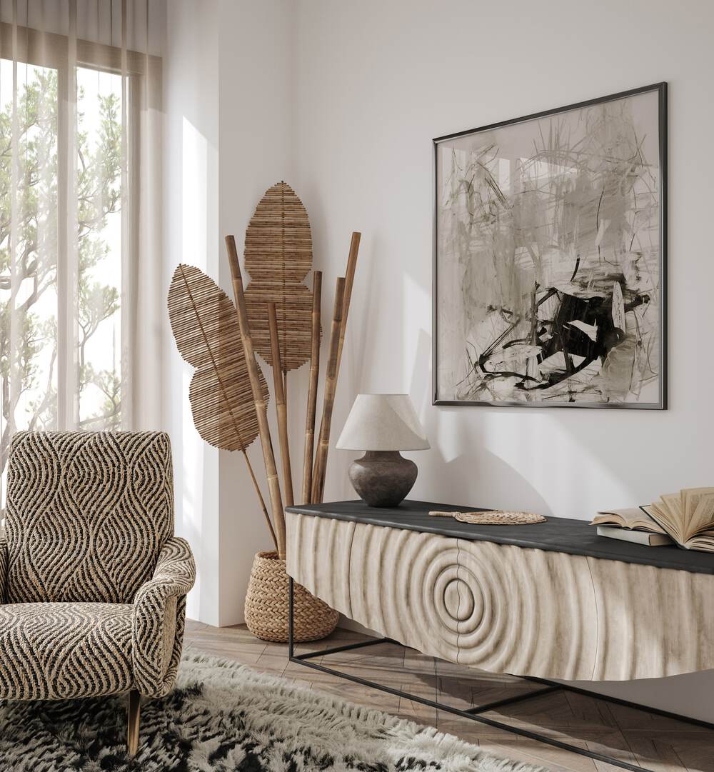 Stunning MASHED Abstract Paintings add modern elegance and vibrant color interplay to your interior decor.
