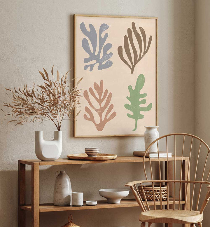 MATISSE LEAVES II , BOHO ART PAINTINGS