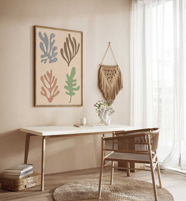 MATISSE LEAVES II , BOHO ART PAINTINGS