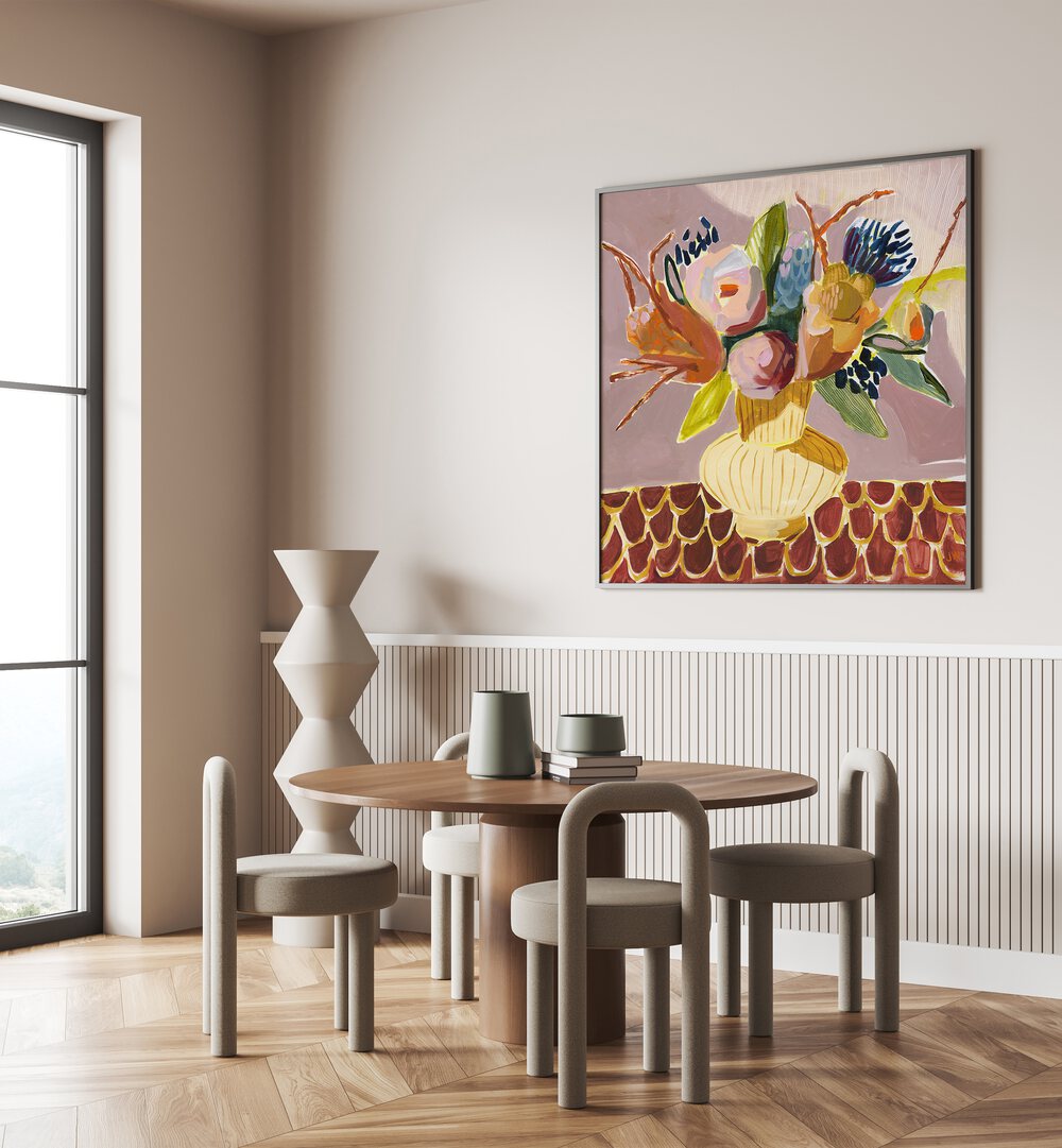 Elevate your space with stunning MAUVE BOUQUET, KITCHEN POSTERS that blend seamlessly into any kitchen decor.