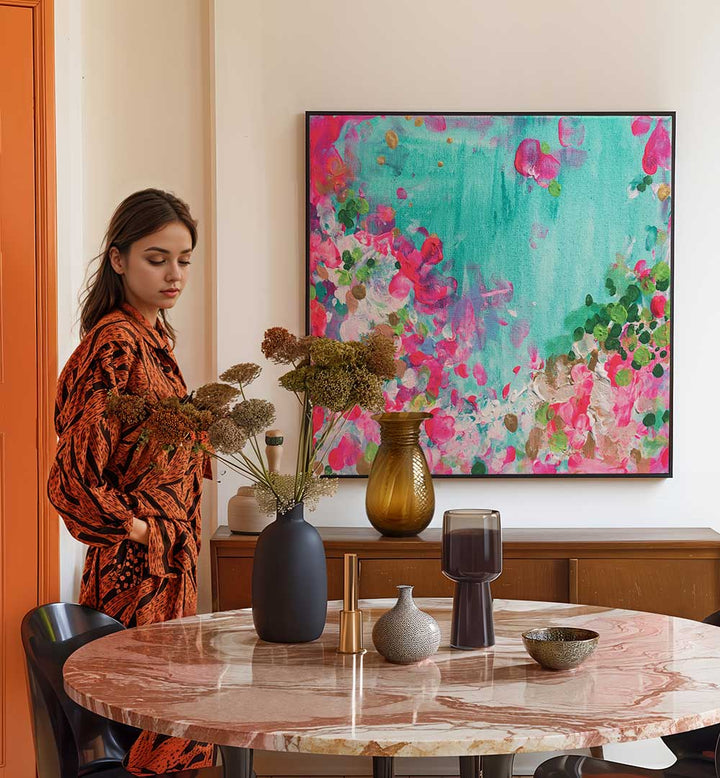 MAY GARDEN , ABSTRACT PAINTINGS