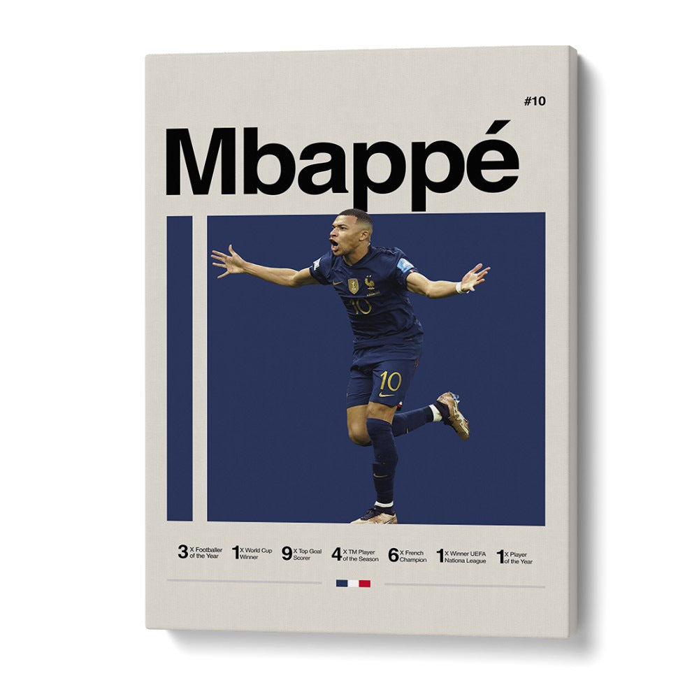 Mbappe Sports Art Artwork in Gallery Wrap