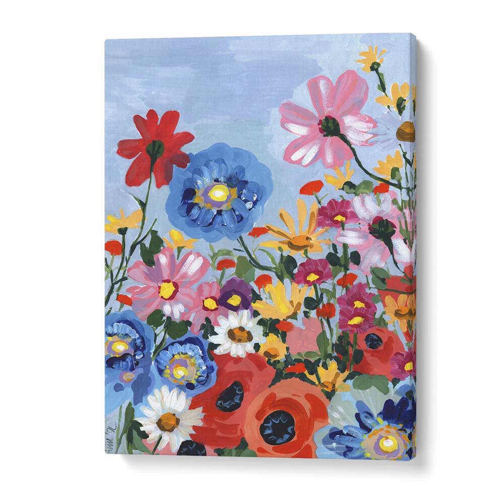 Meadow In June By Ania Zwara Botanical Flower Paintings Artwork in Gallery Wrap