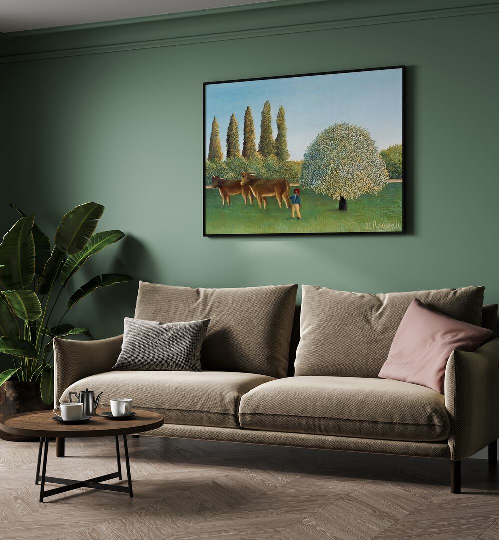 MEADOWLAND : THE PASTURE (1910) , VINTAGE PAINTINGS