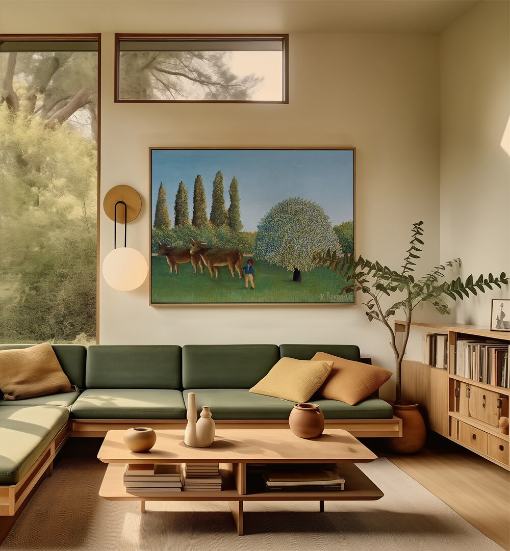 MEADOWLAND : THE PASTURE (1910) , VINTAGE PAINTINGS