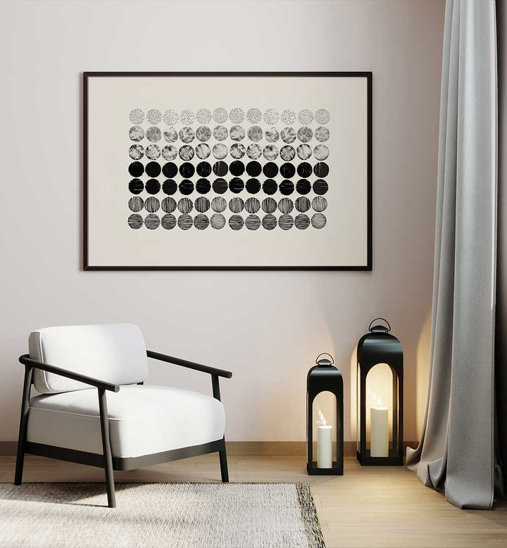 Beautiful abstract paintings titled "MEDITATION CIRCLES," enhancing any space with tranquility and artistic expression.