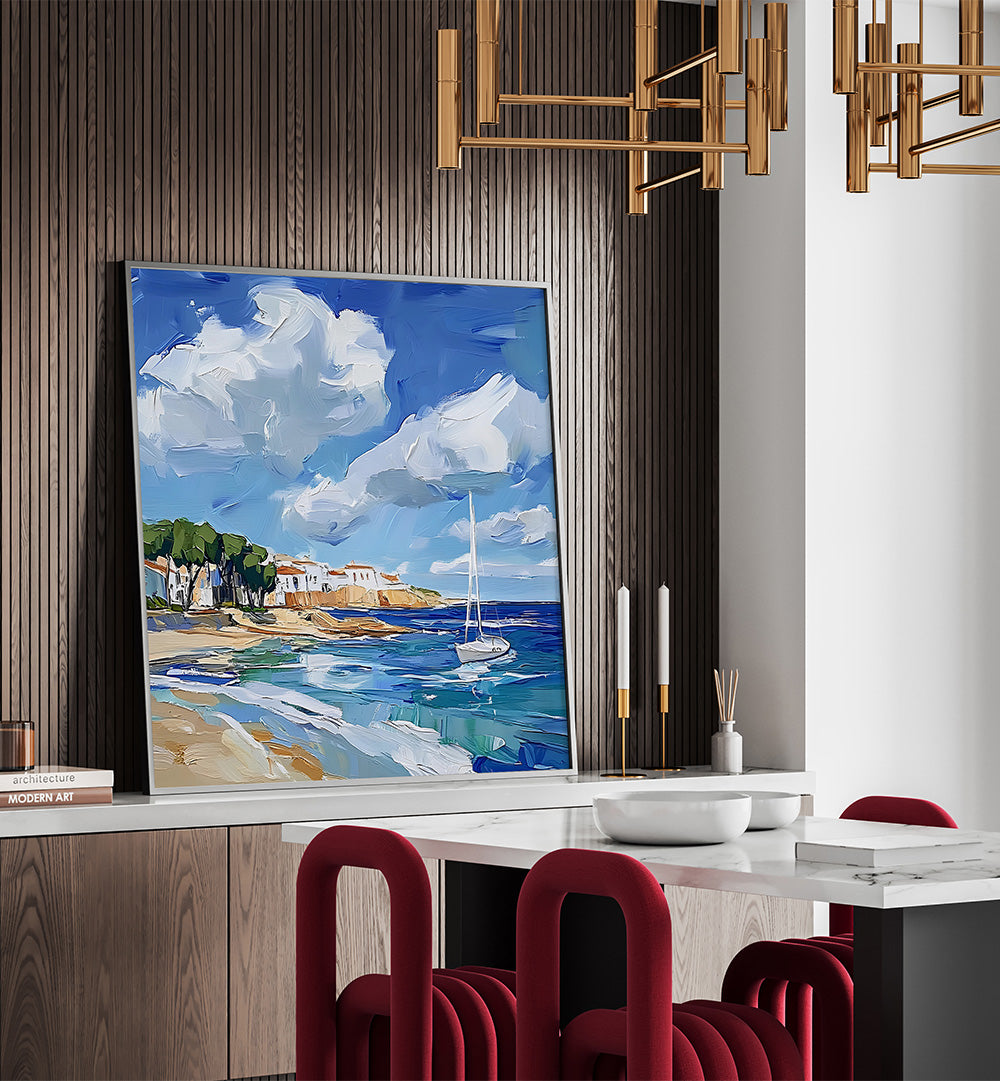 MEDITERRANEAN BEACH SAILBOAT